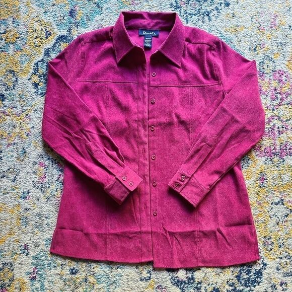 DENIM & Co suede blouse - Picture 3 of 14